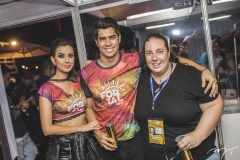 Gabriela Sales, Abrão Meron e Clara Franck