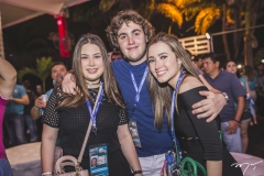 Marcela, Luciano e Lissa Dias Branco