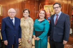 Auricélio Pontes, Marlúcia Araújo, Vanja Fontenele e Edilberto Pontes