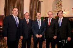 Olívio Costa, Sérgio Jereissati, Emílio Ary, Guilherme Aguiar e Aristênio Canamary
