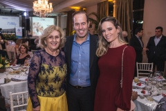 Socorro França, César Ribeiro e Tereza Ribeiro