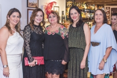 Taís Helena Matias, Lúcia Praciano, Vera Costa, Romina Cavalcante e Rossana Raia