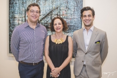 Eduardo Saron, Regina Teixeira de Barros e Giancarlo Hannud