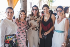 Patrícia Macedo, Carol Bezerra, Sandra Pinheiro, Alice Ferraz e Nicole Pinheiro