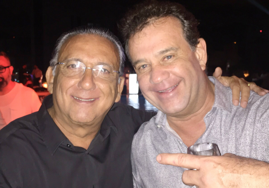 Ricardo Nibon em recente encontro com Galvão Bueno no RJ