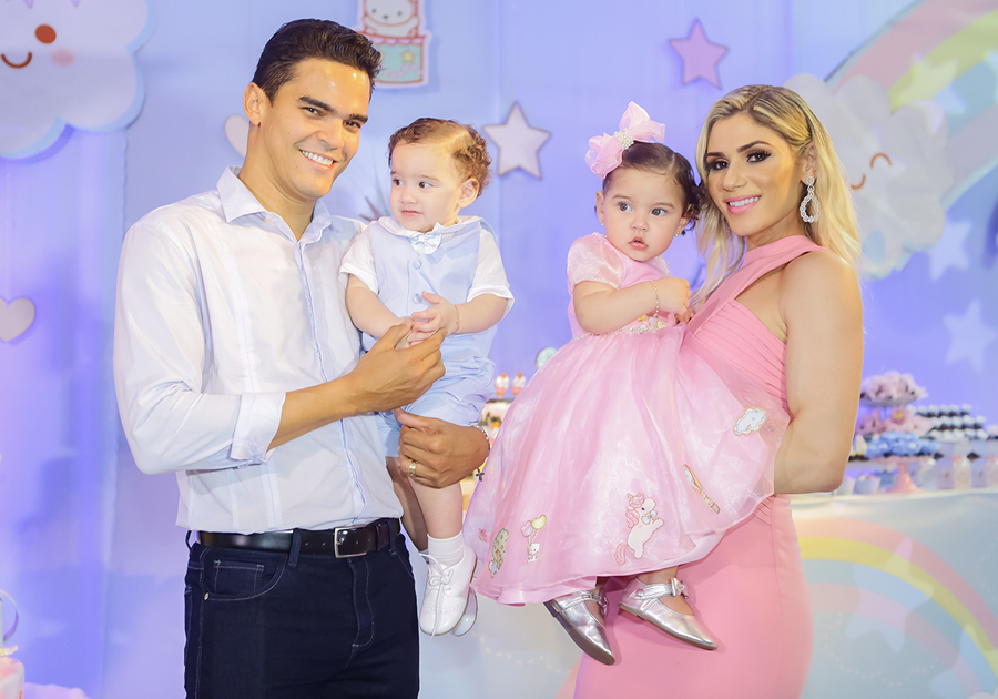 Letícia e Felipe Holanda festejam 1 aninho em clima lúdico!