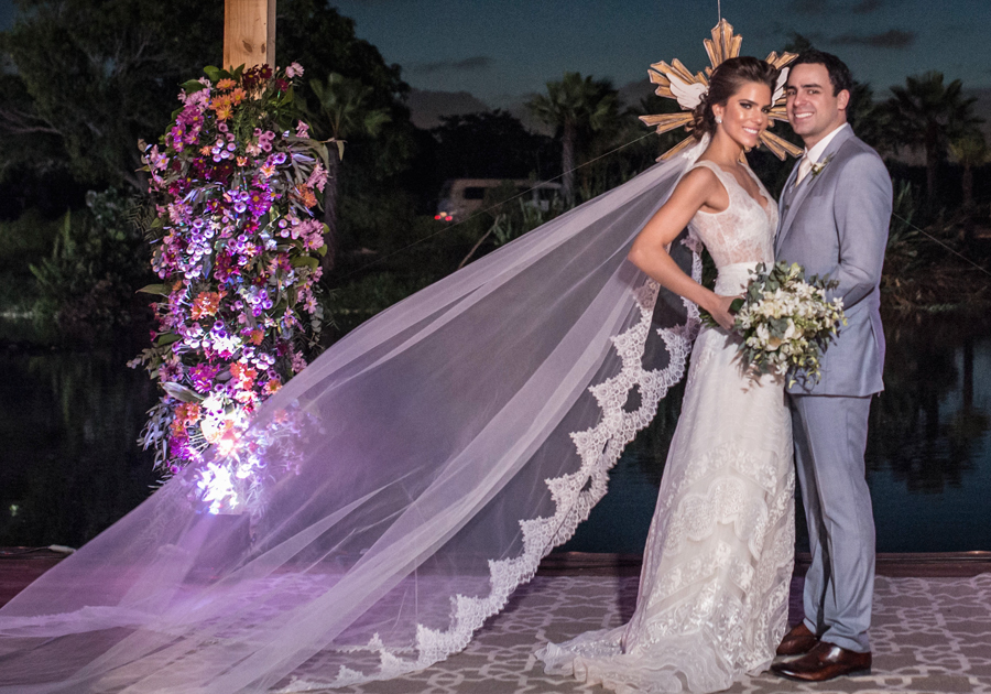 Alice Diniz e Rodrigo Ventura celebram união no Colosso