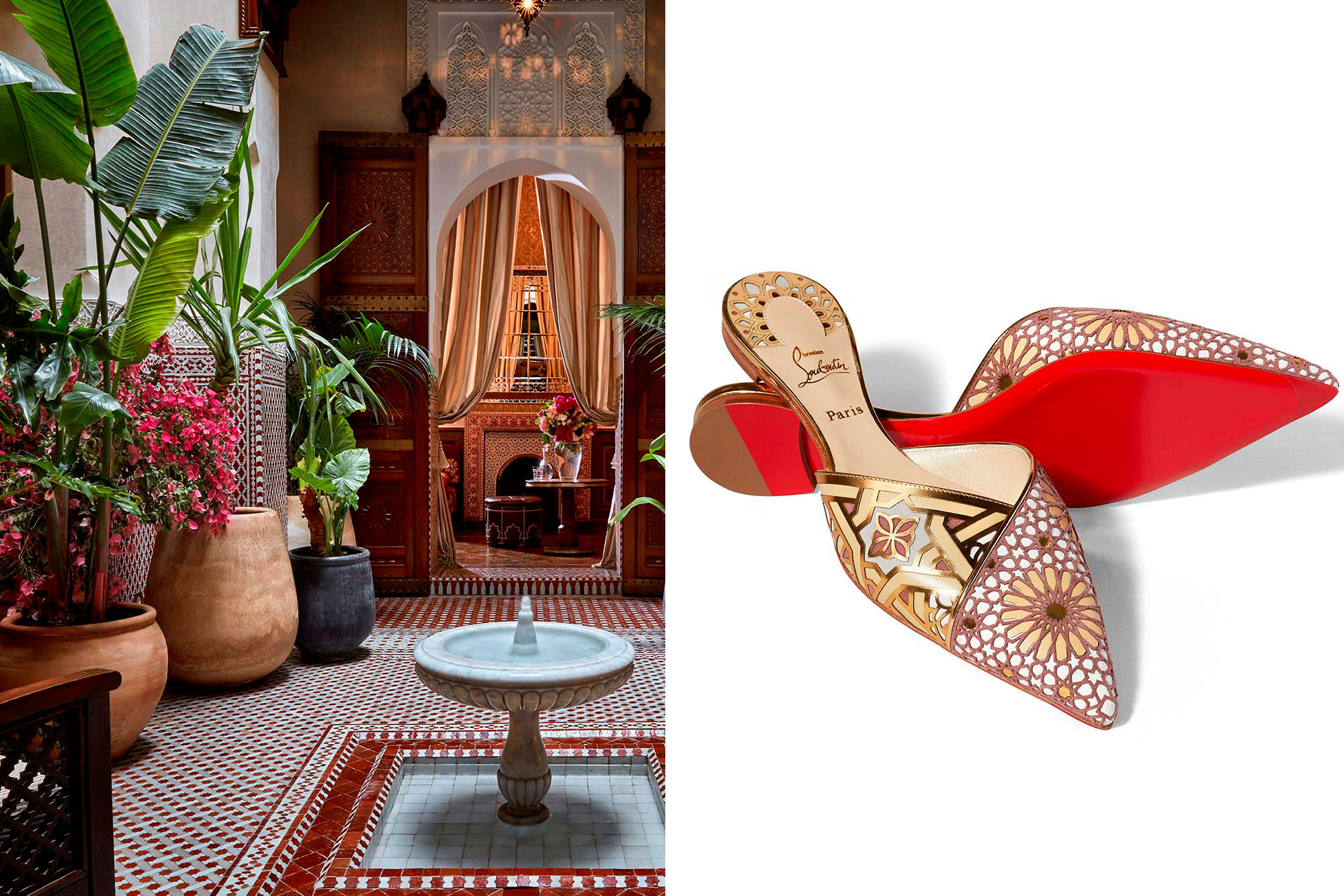 Designer Christian Louboutin lança sapato em parceria com hotel de luxo marroquino