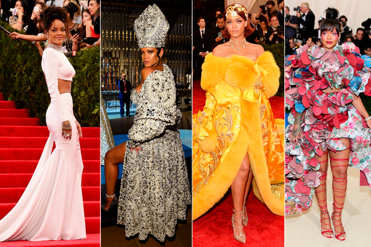 Rihanna no Met Gala: Relembre os looks mais icônicos da cantora