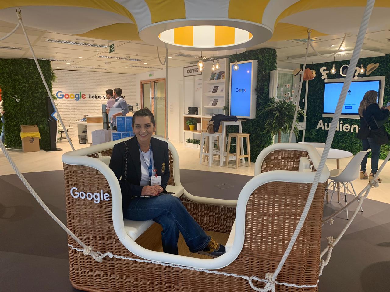 Márcia Travessoni visita sede do Google na Espanha