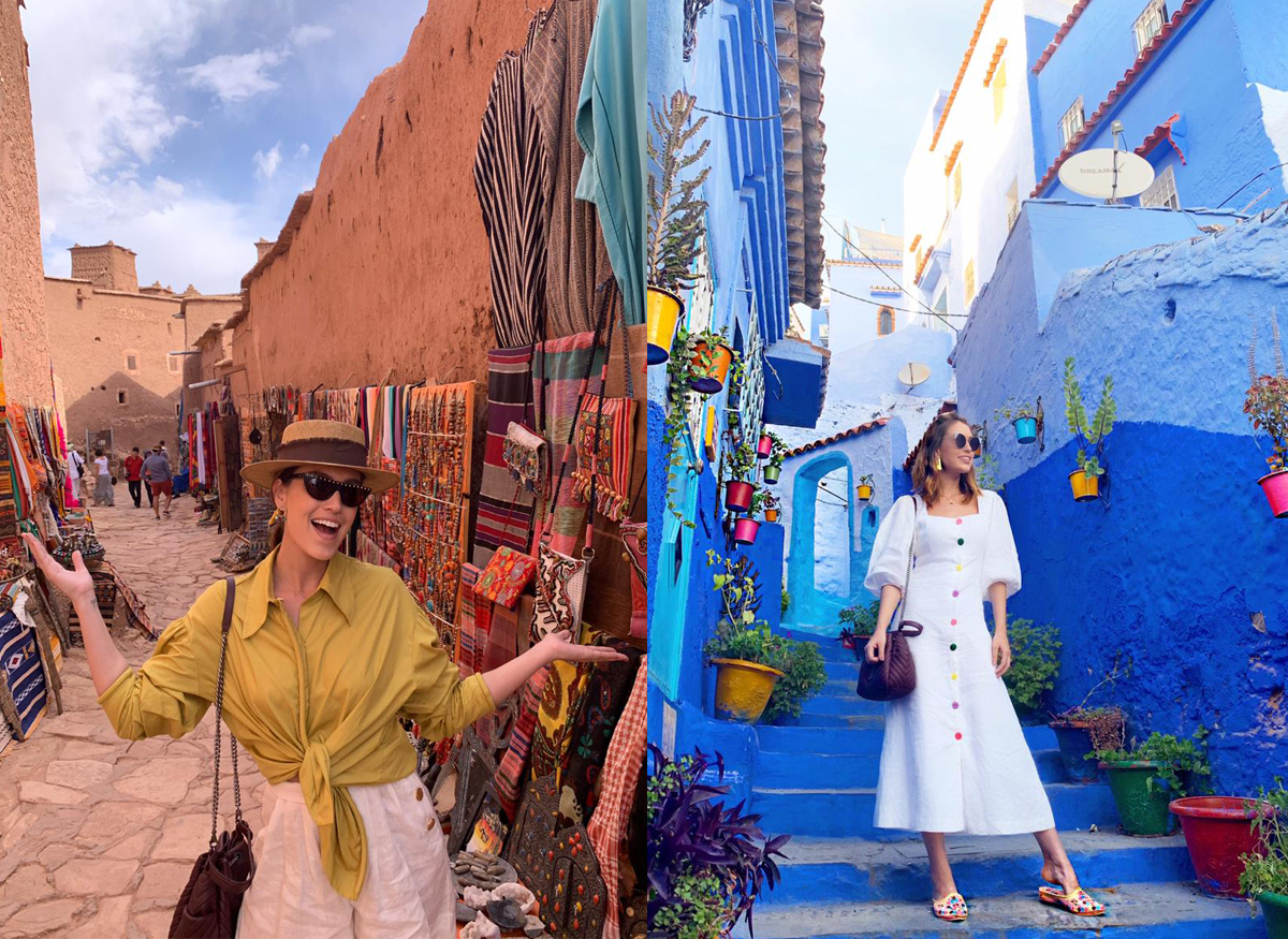 Rebeca Sampaio compartilha sua experiência pelas belezas e cores do Marrocos