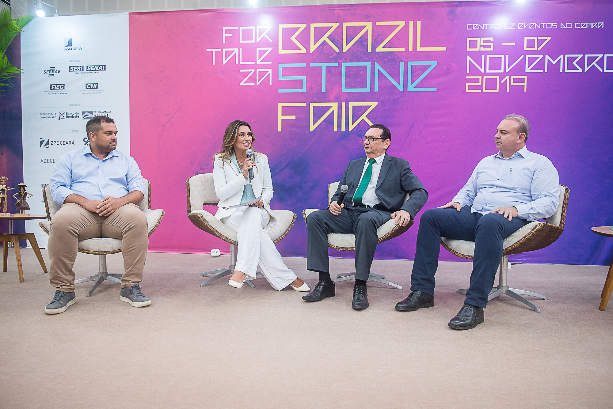 Fortaleza Brazil Stone Fair abre com talk comandado por Márcia Travessoni