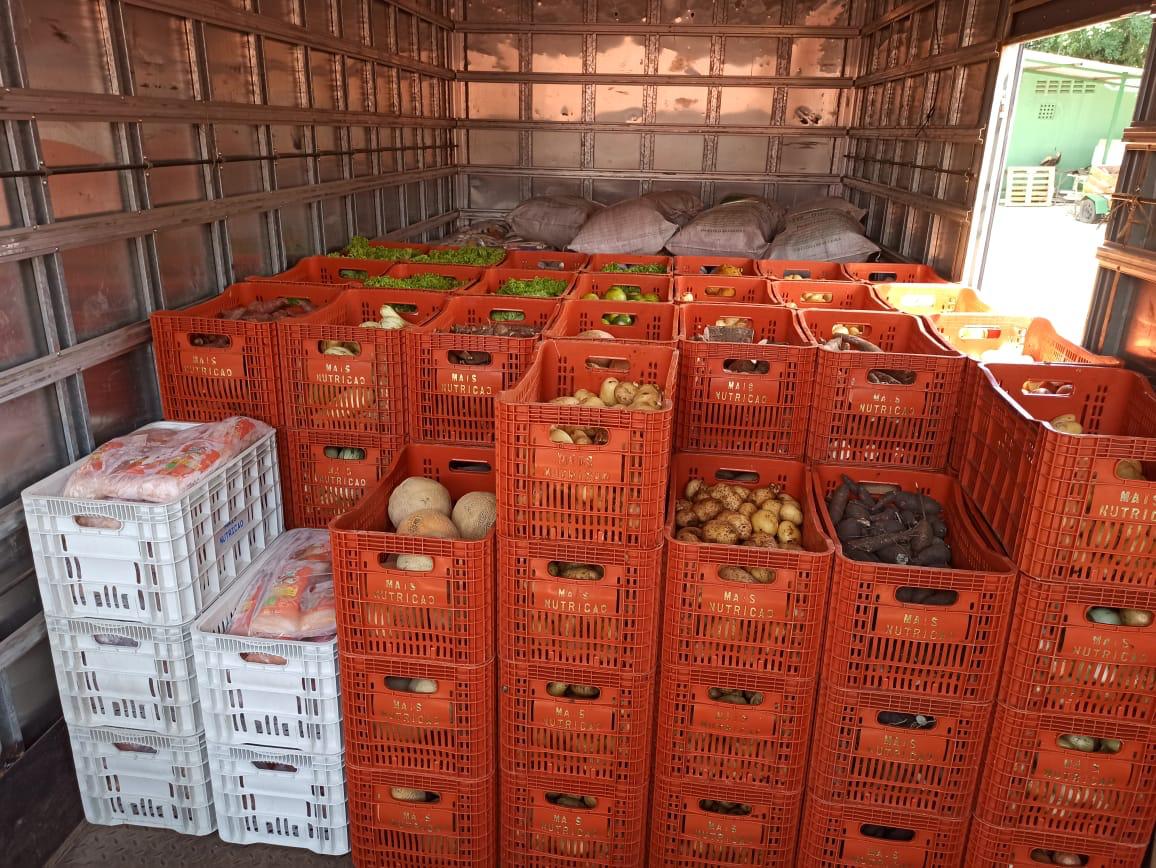 Novo Oriente recebe 5,6 toneladas de alimentos do Governo para o enfrentamento à chuva