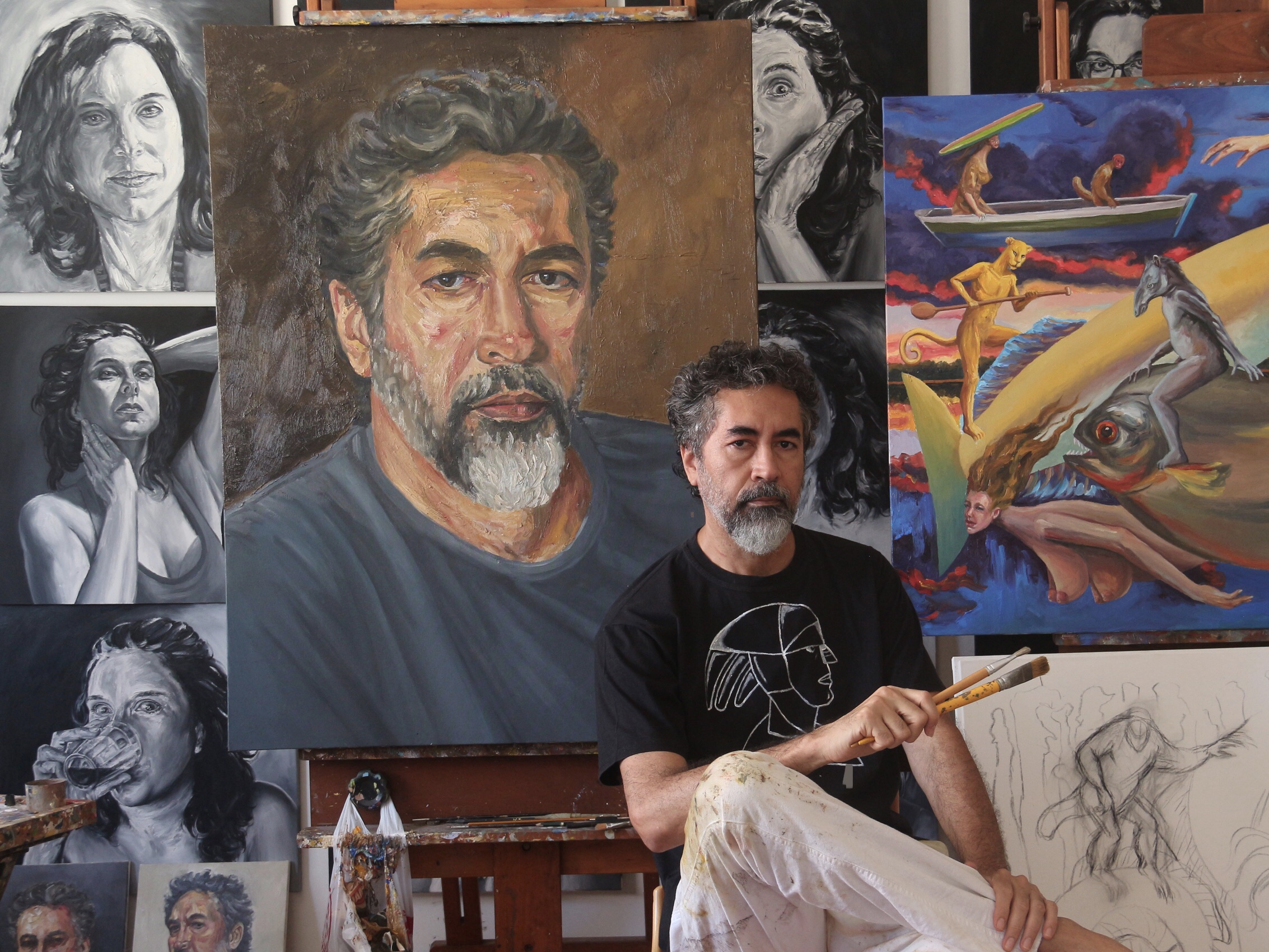 Pintor Fernando França fala sobre trajetória e inspirações artísticas