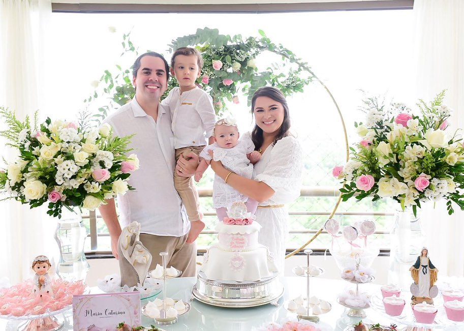 Alfredo e Ticiana Lima são pais de Alfredinho e Maria Catarina (Foto: Arquivo pessoal)