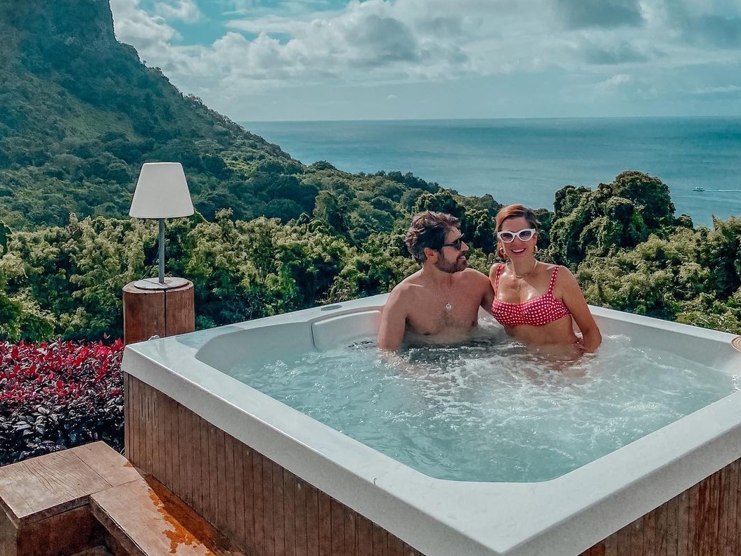 Anna Macêdo escolheu Fernando de Noronha como destino das férias