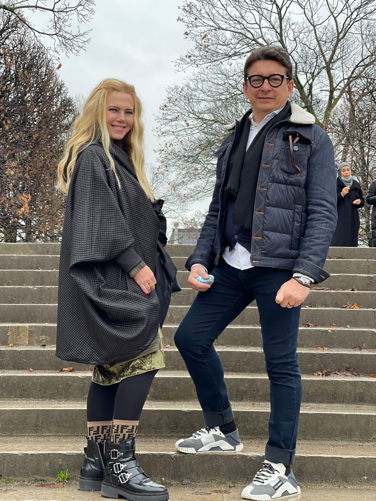 Branca e Racine Mourão em Paris