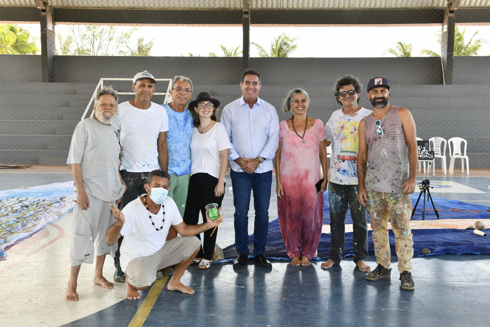 Artistas se reúnem no Sesc Iparana Hotel Ecológico para se preparar para exposição Aquavelas