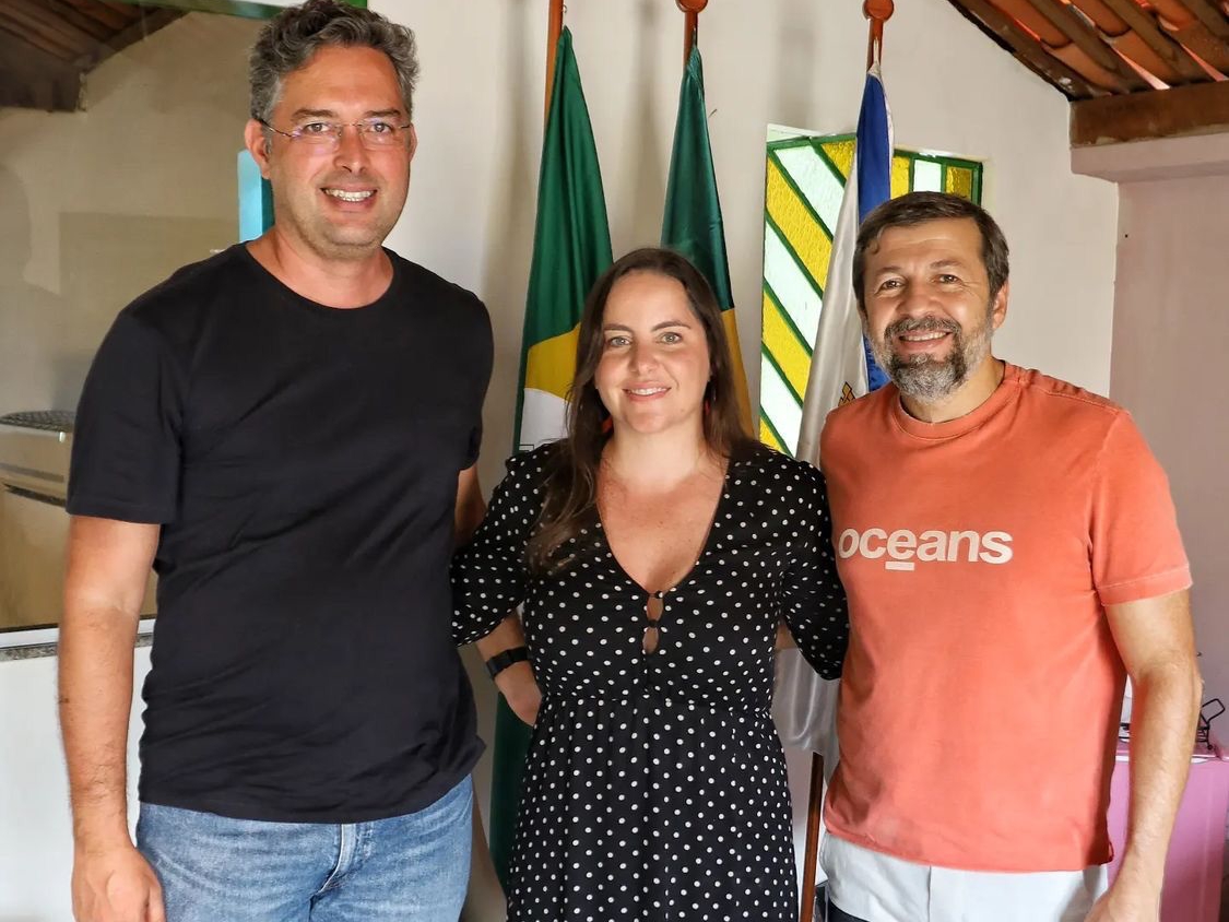 Reunião de Élcio Batista com Murilo Pascoal e Clarisse Linhares