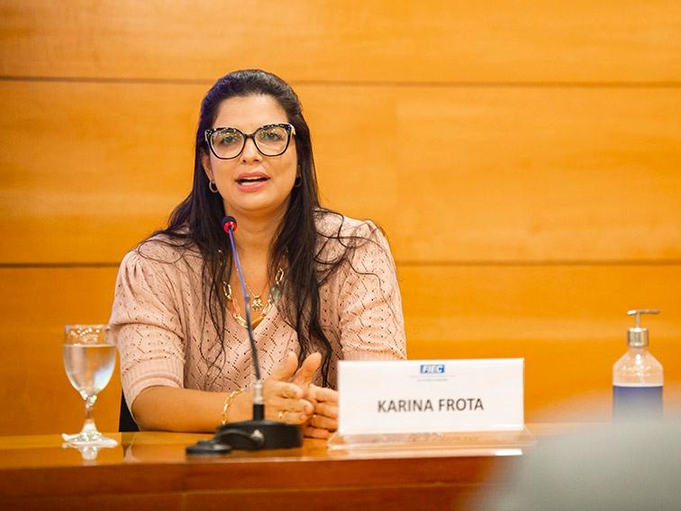 Karina Frota assumiu a diretoria e Comércio Exterior da Câmara de Comércio, Indústria e Turismo Brasil – Argentina, no Ceará (Foto: Divulgação)