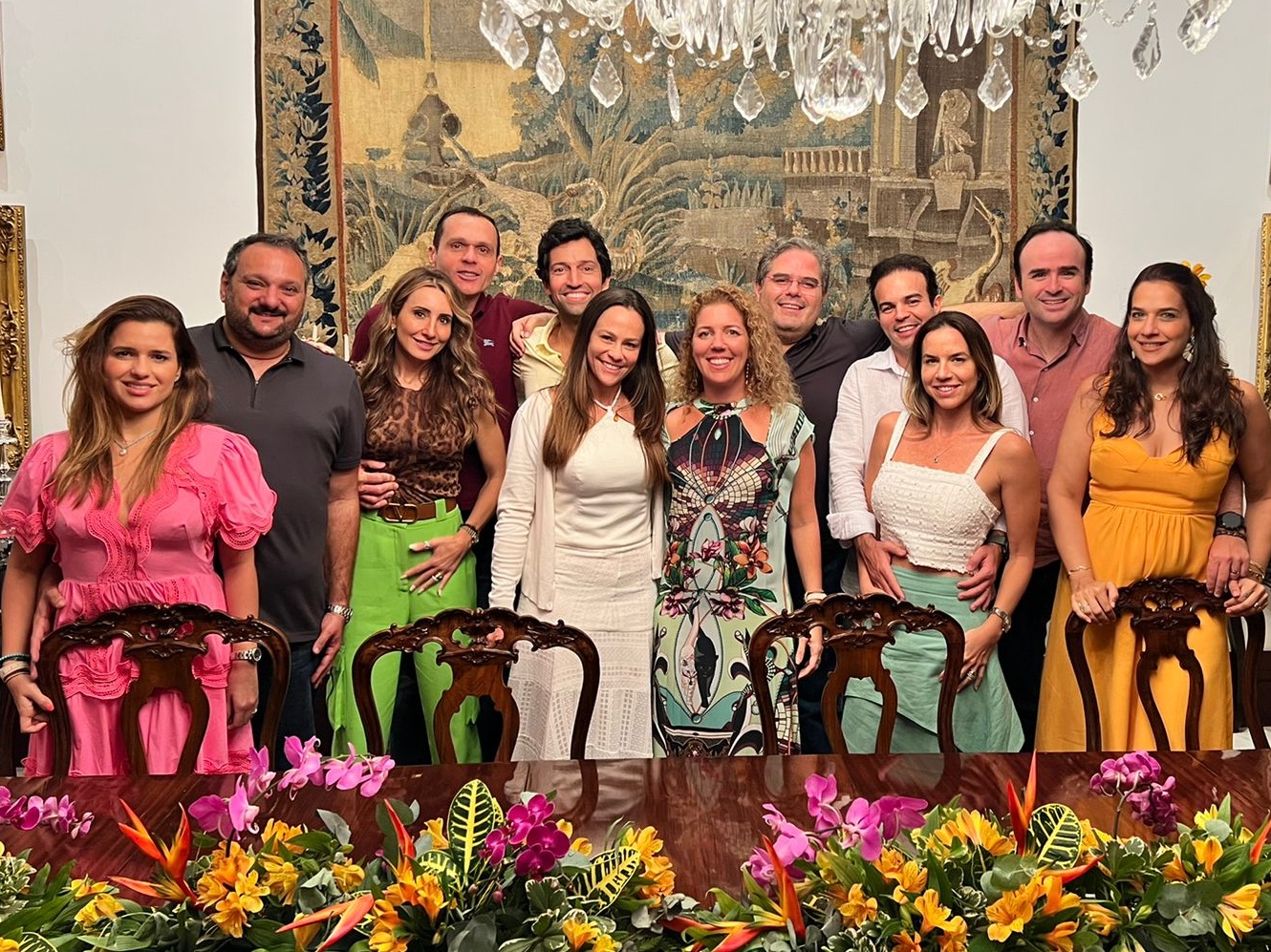 André Skaf celebra aniversário na casa de Ticiana Rolim e Edson Queiroz