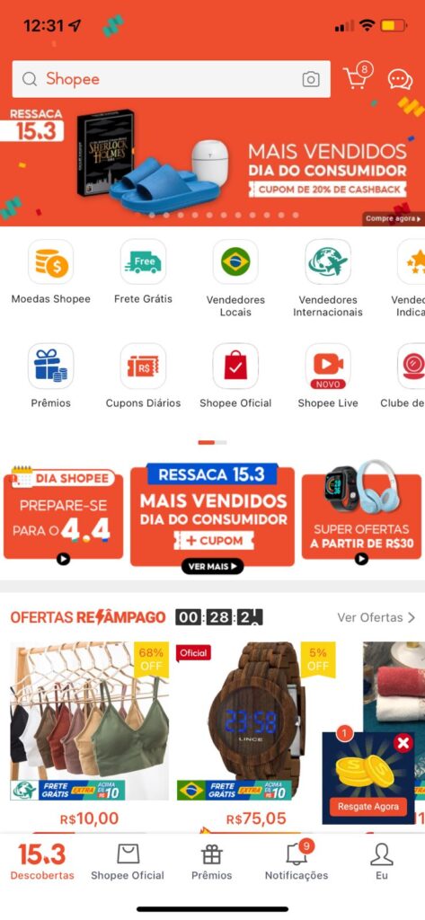 Como comprar na Shopee 