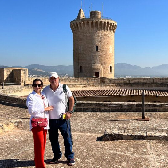 Fernando e Márcia Travessoni visitam Palma de Maiorca em 3º dia de viagem 