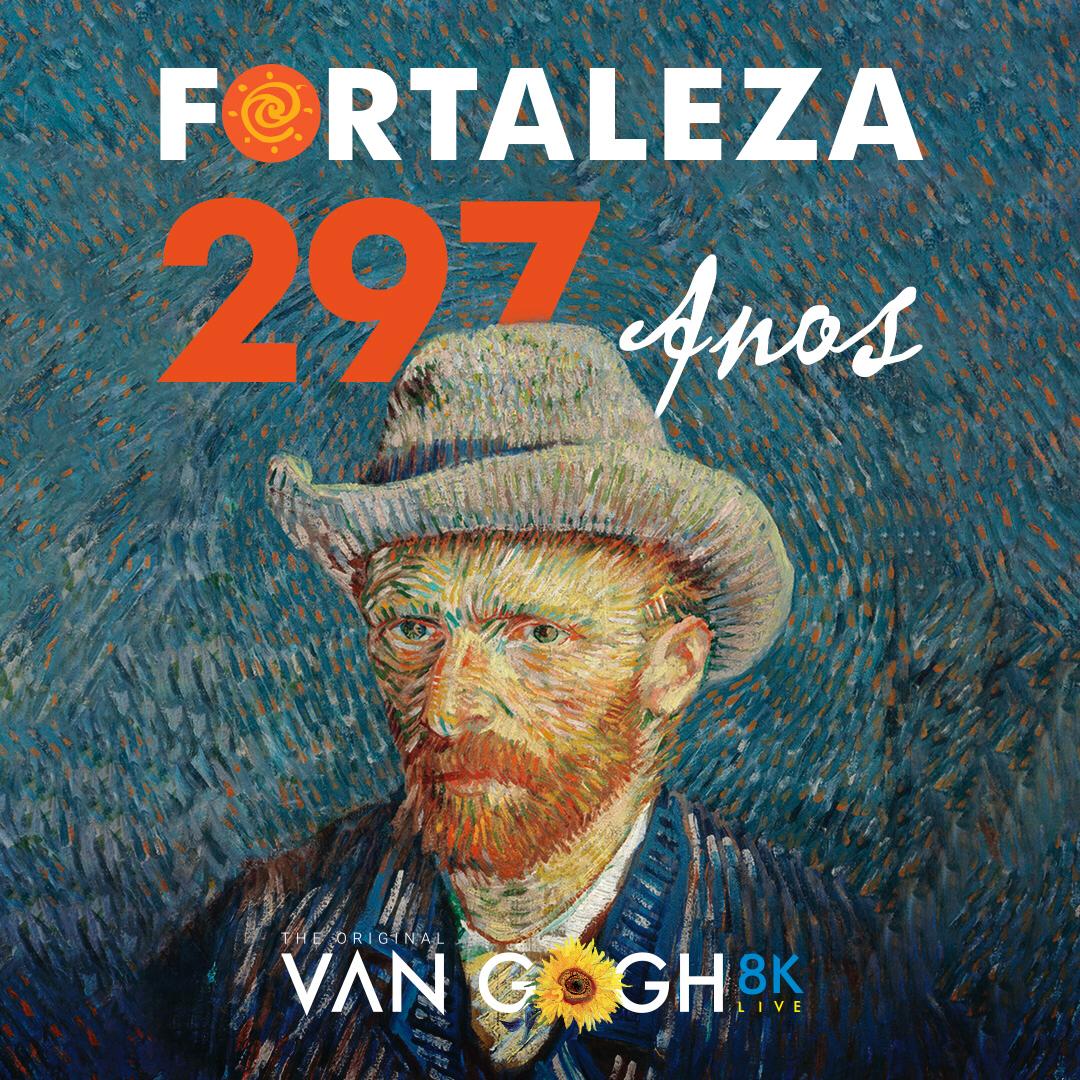Exposição Van Gogh 8k realiza programação especial em comemoração ao aniversário de Fortaleza
