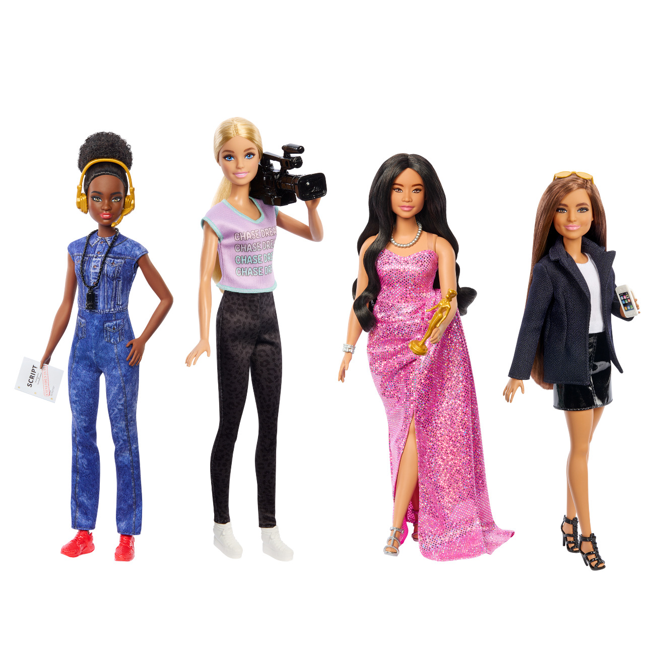 Barbie lança nova linha de bonecas inspirada em profissões do mercado audiovisual
