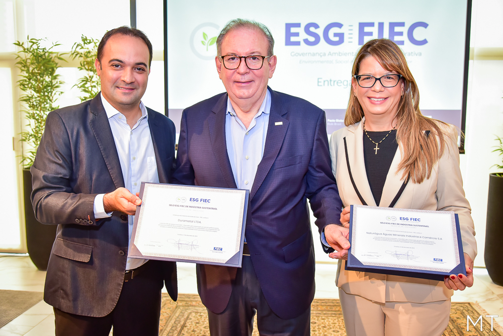 Naturágua e Durametal recebem Selo ESG, da Fiec