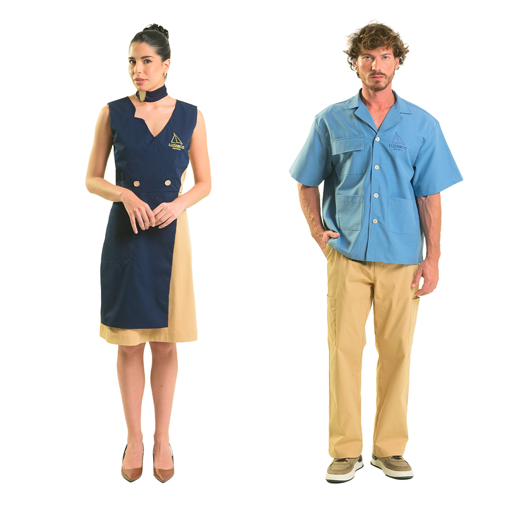 O conceito é ser útil: a coleção de uniformes dos hotéis Luzeiros por David Lee